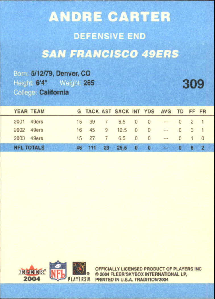 A9361- 2004 Fleer Tradition Blue FB Cards 251-360 -You Pick- 15+ FREE US SHIP - Picture 89 of 162