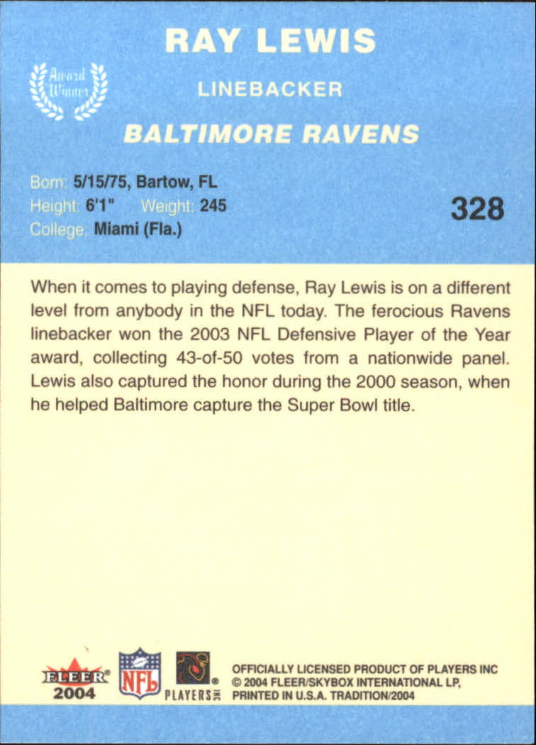 A9361- 2004 Fleer Tradition Blue FB Cards 251-360 -You Pick- 15+ FREE US SHIP - Picture 123 of 162