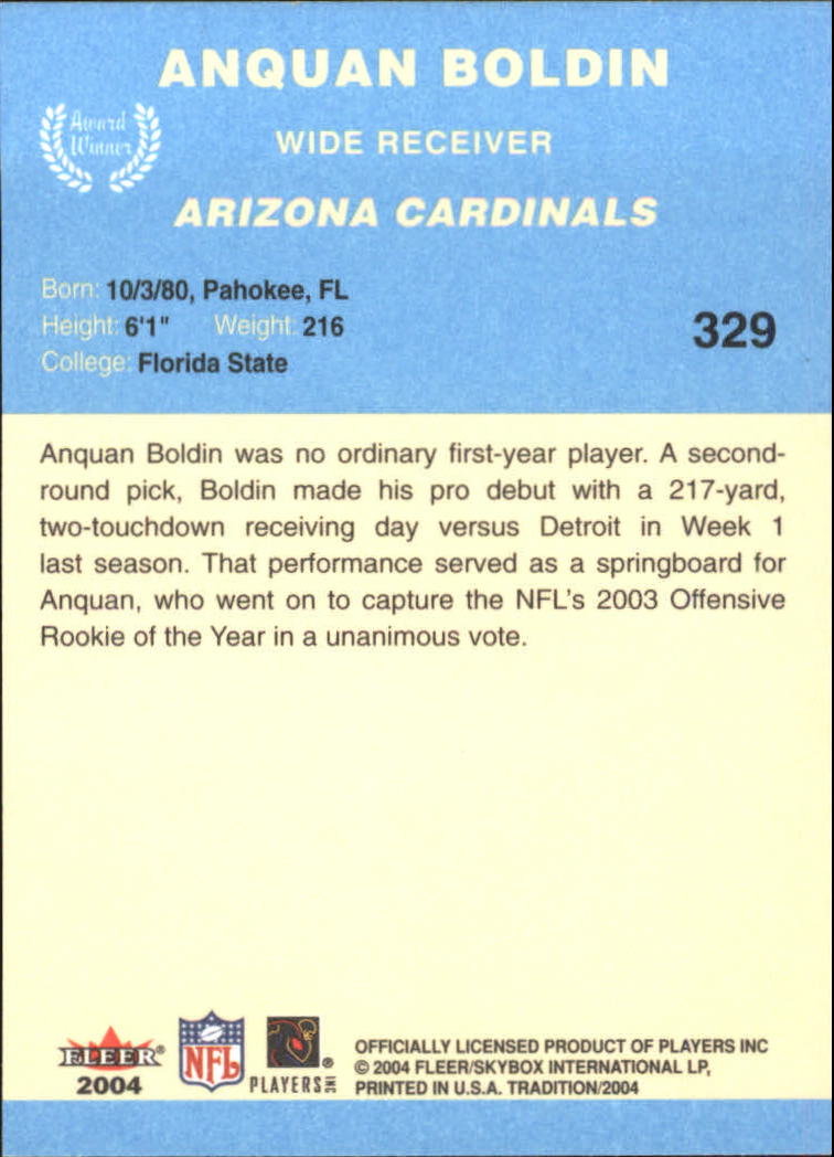 A9361- 2004 Fleer Tradition Blue FB Cards 251-360 -You Pick- 15+ FREE US SHIP - Picture 125 of 162