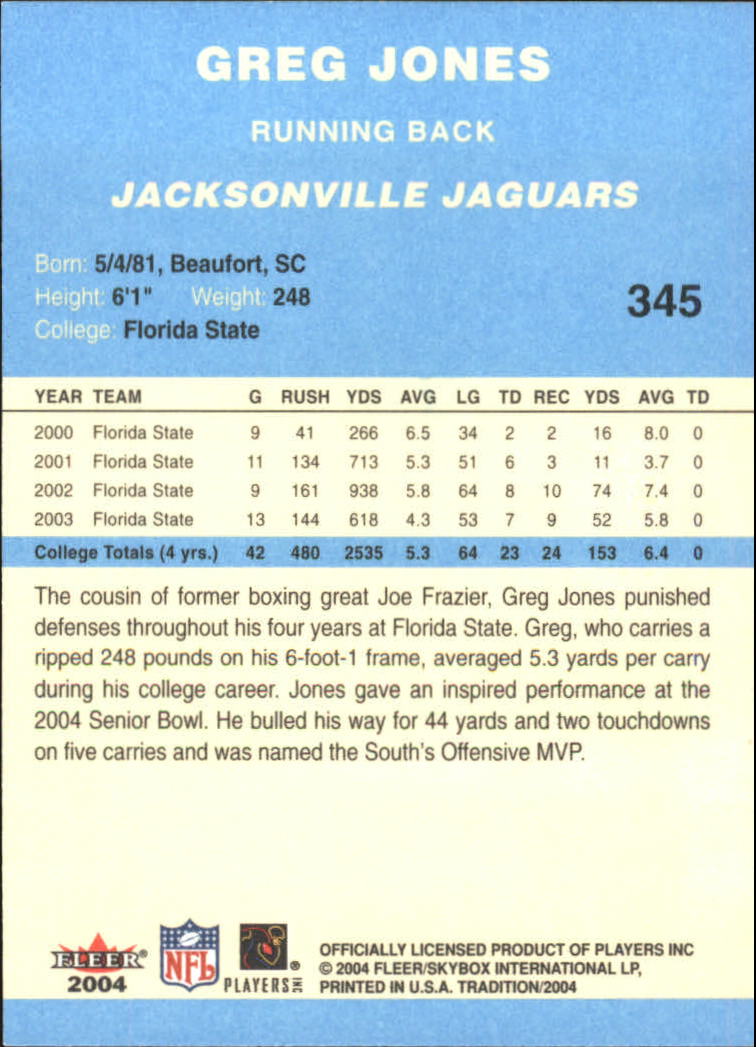 A9361- 2004 Fleer Tradition Blue FB Cards 251-360 -You Pick- 15+ FREE US SHIP - Picture 142 of 162