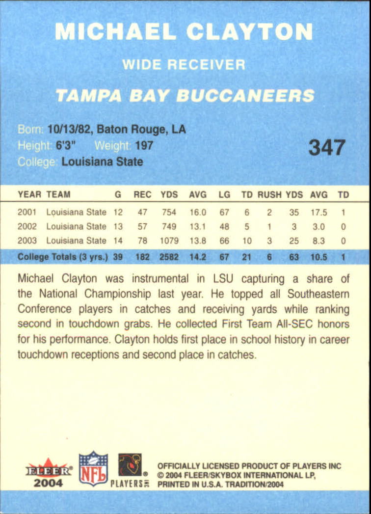 A9361- 2004 Fleer Tradition Blue FB Cards 251-360 -You Pick- 15+ FREE US SHIP - Picture 146 of 162
