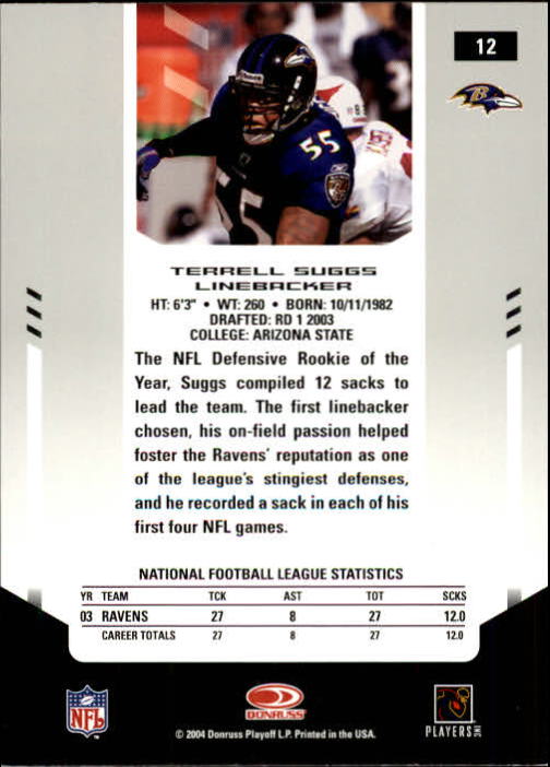 2004 Leaf Certified Materials - #11 Ray Lewis