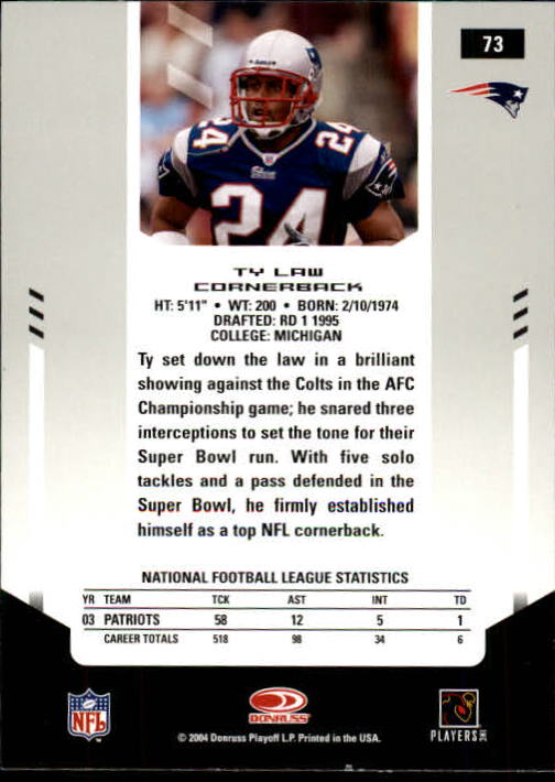 2004 Leaf Certified Materials - #11 Ray Lewis