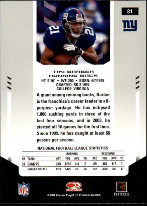 2004 Leaf Certified Materials - #11 Ray Lewis