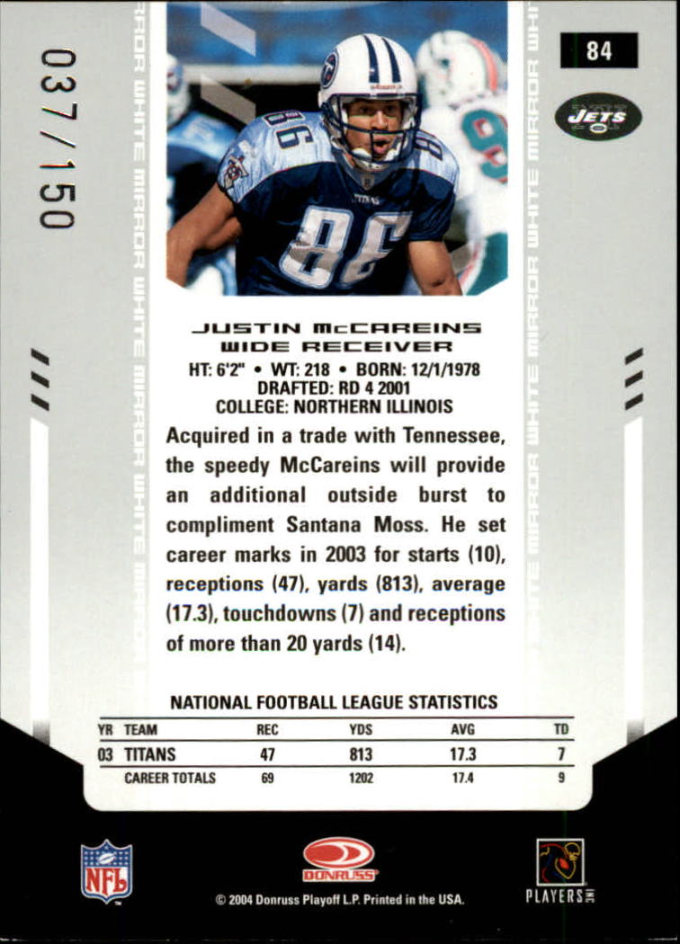 2004 Leaf Certified Materials - #116 Frank Wycheck