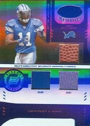 2004 Leaf Certified Materials Mirror Blue Materials #217 Roy Williams WR