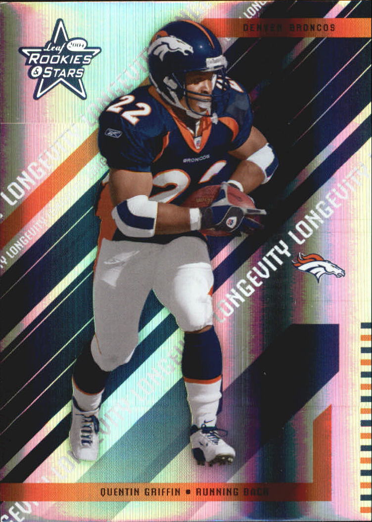 2004 Leaf Rookies and Stars Longevity Holofoil Parallel #29 Quentin Griffin