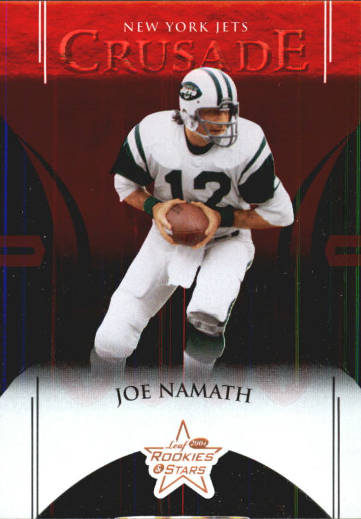 2004 Leaf Rookies and Stars Crusade Red #C15 Joe Namath