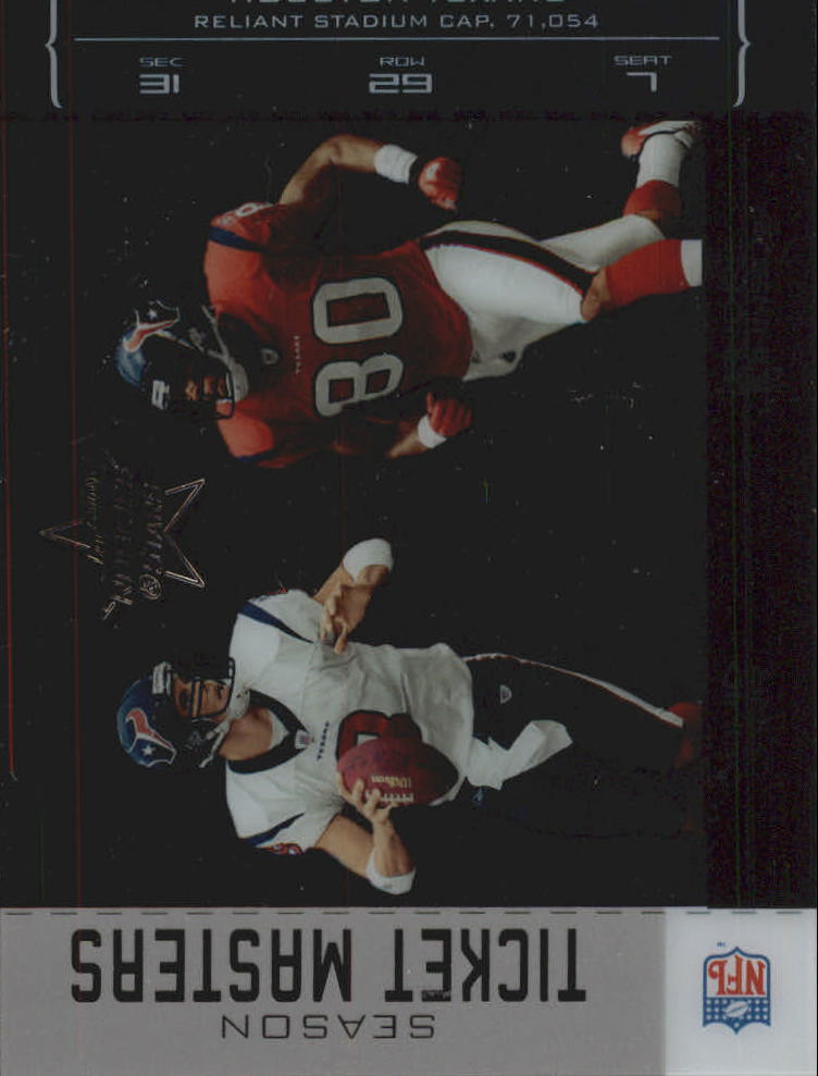 2004 Leaf Rookies and Stars Ticket Masters Silver Season #TM11 David Carr/Andre Johnson