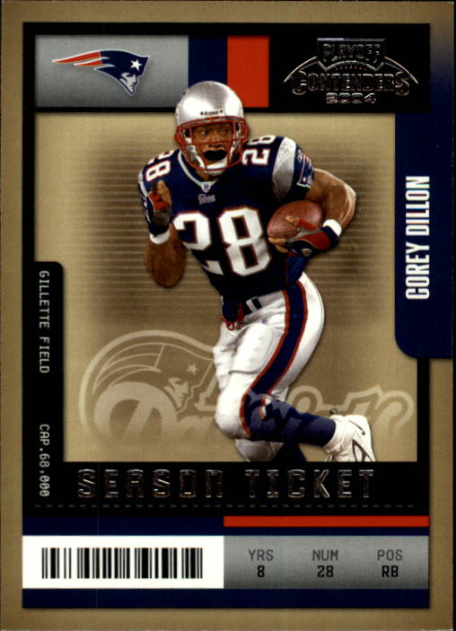 2004 Playoff Contenders #58 Corey Dillon
