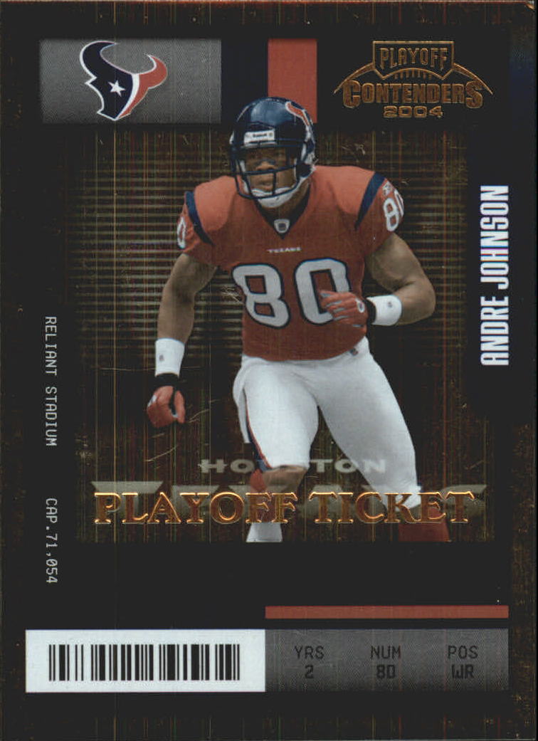 2004 Playoff Contenders Playoff Ticket #40 Andre Johnson