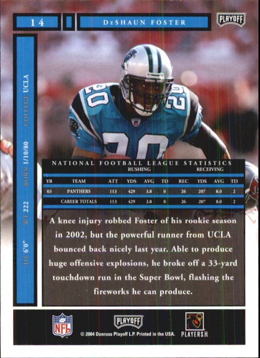 A9137- 2004 Playoff Honors FB Cards 1-233 +Inserts -You Pick- 15+ FREE US SHIP - Picture 25 of 221