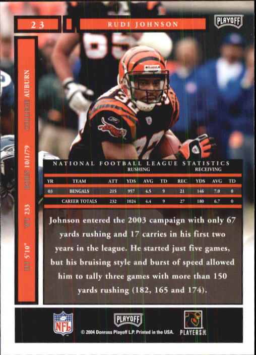 A9137- 2004 Playoff Honors FB Cards 1-233 +Inserts -You Pick- 15+ FREE US SHIP - Picture 41 of 221