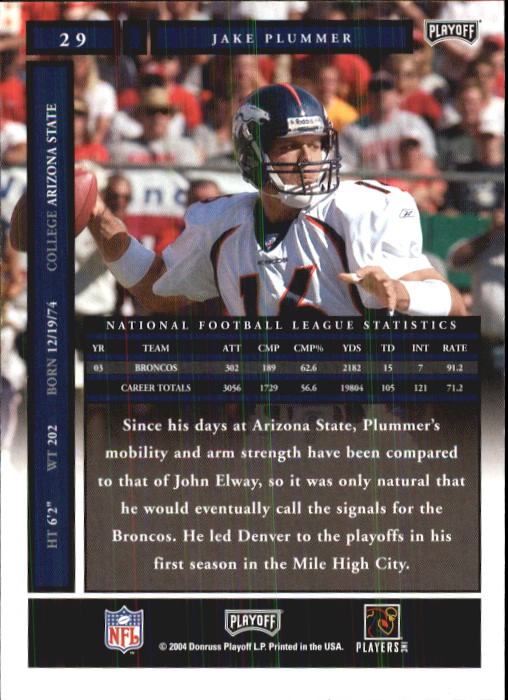 A9137- 2004 Playoff Honors FB Cards 1-233 +Inserts -You Pick- 15+ FREE US SHIP - Picture 49 of 221