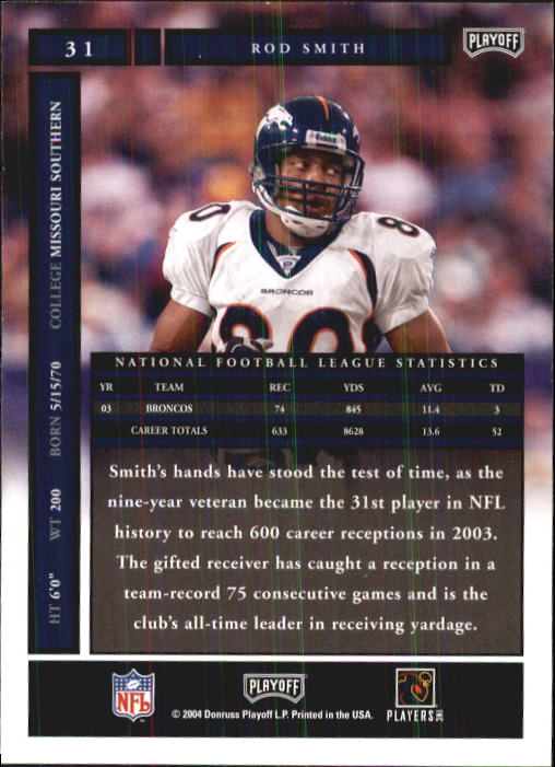 A9137- 2004 Playoff Honors FB Cards 1-233 +Inserts -You Pick- 15+ FREE US SHIP - Picture 53 of 221