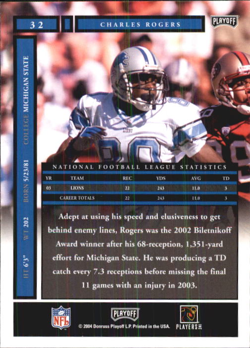 A9137- 2004 Playoff Honors FB Cards 1-233 +Inserts -You Pick- 15+ FREE US SHIP - Picture 55 of 221