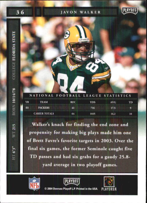 A9137- 2004 Playoff Honors FB Cards 1-233 +Inserts -You Pick- 15+ FREE US SHIP - Picture 61 of 221