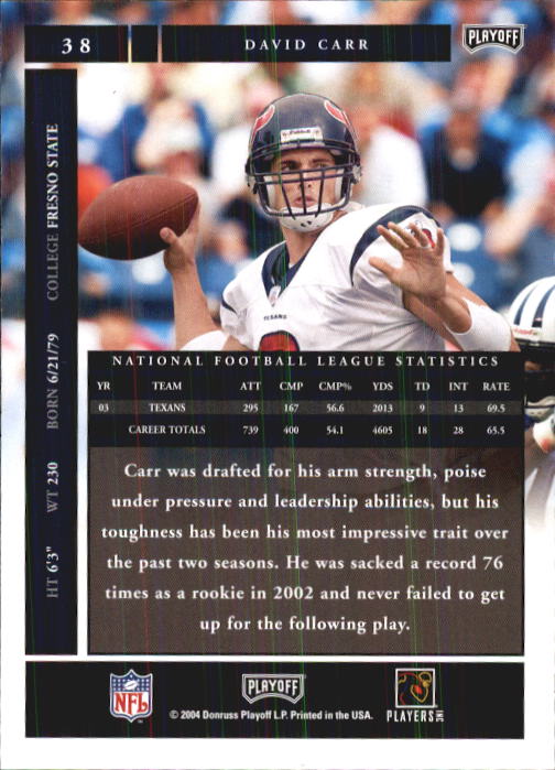 A9137- 2004 Playoff Honors FB Cards 1-233 +Inserts -You Pick- 15+ FREE US SHIP - Picture 65 of 221