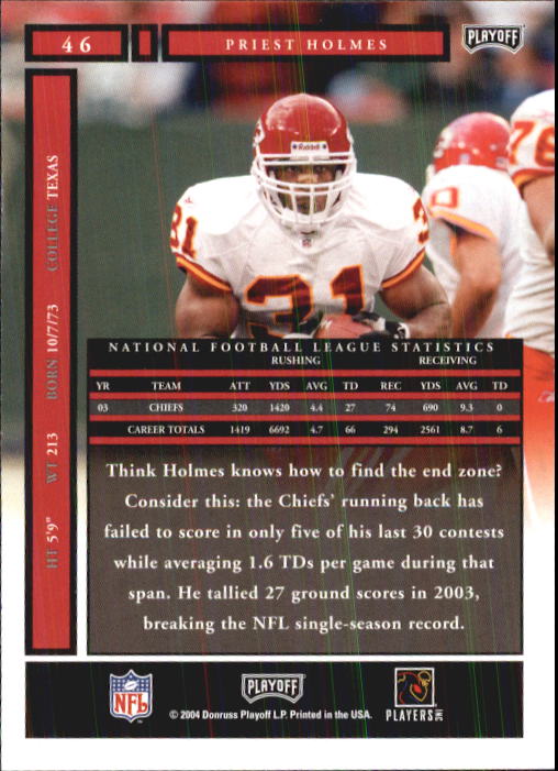 A9137- 2004 Playoff Honors FB Cards 1-233 +Inserts -You Pick- 15+ FREE US SHIP - Picture 81 of 221