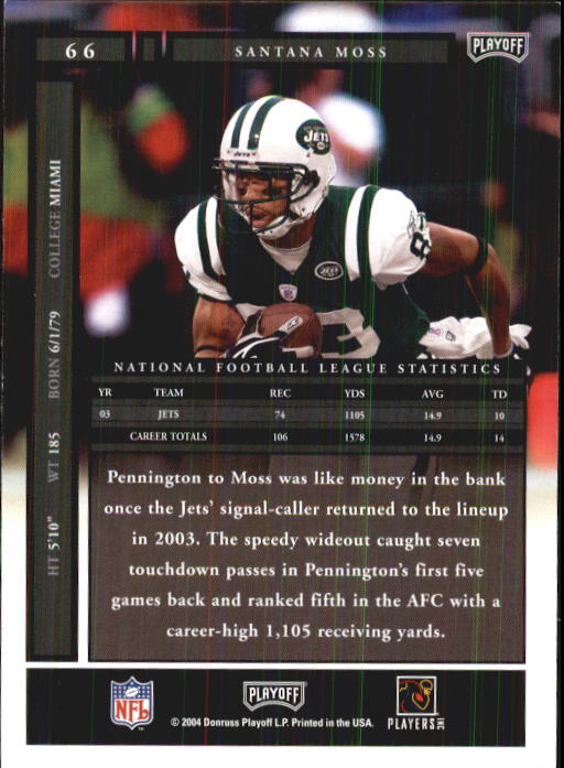 A9137- 2004 Playoff Honors FB Cards 1-233 +Inserts -You Pick- 15+ FREE US SHIP - Picture 113 of 221