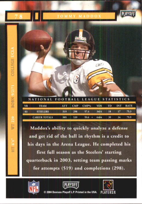 A9137- 2004 Playoff Honors FB Cards 1-233 +Inserts -You Pick- 15+ FREE US SHIP - Picture 131 of 221