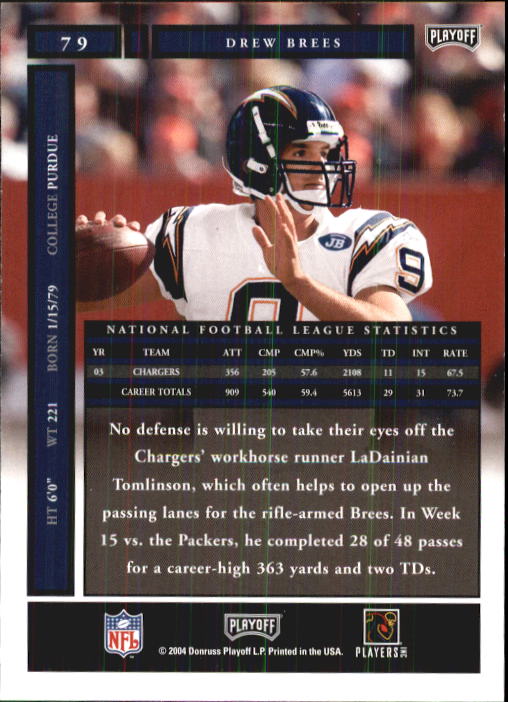 A9137- 2004 Playoff Honors FB Cards 1-233 +Inserts -You Pick- 15+ FREE US SHIP - Picture 133 of 221