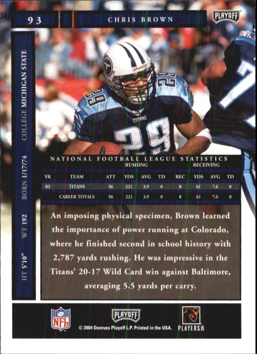 A9137- 2004 Playoff Honors FB Cards 1-233 +Inserts -You Pick- 15+ FREE US SHIP - Picture 161 of 221