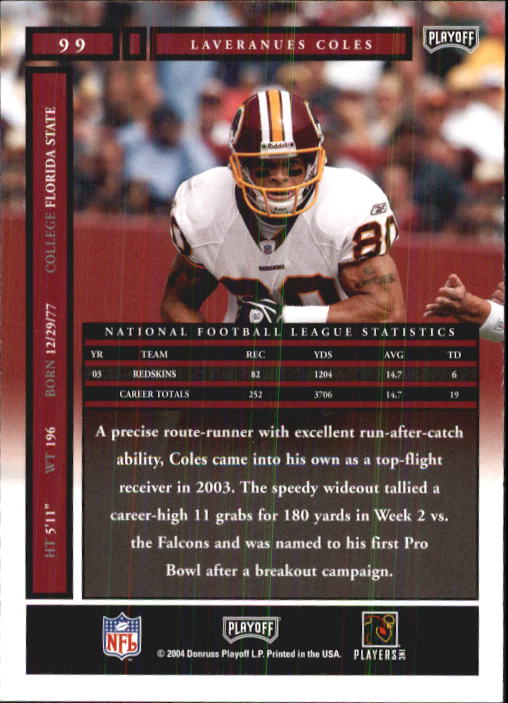 A9137- 2004 Playoff Honors FB Cards 1-233 +Inserts -You Pick- 15+ FREE US SHIP - Picture 171 of 221