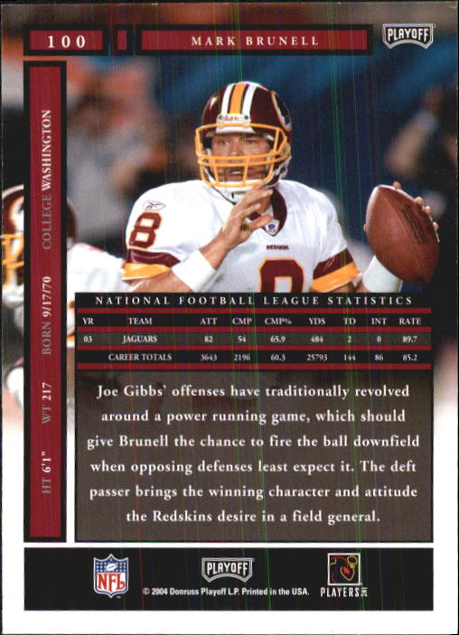 A9137- 2004 Playoff Honors FB Cards 1-233 +Inserts -You Pick- 15+ FREE US SHIP - Picture 173 of 221