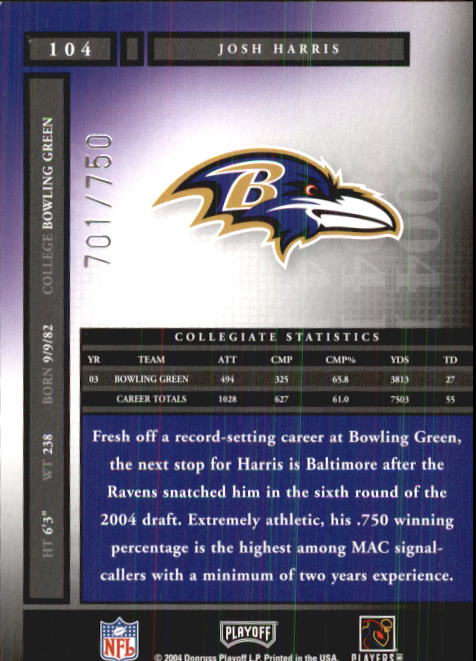 A9137- 2004 Playoff Honors FB Cards 1-233 +Inserts -You Pick- 15+ FREE US SHIP - Picture 175 of 221