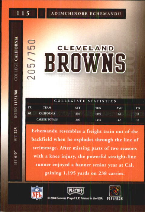 A9137- 2004 Playoff Honors FB Cards 1-233 +Inserts -You Pick- 15+ FREE US SHIP - Picture 181 of 221