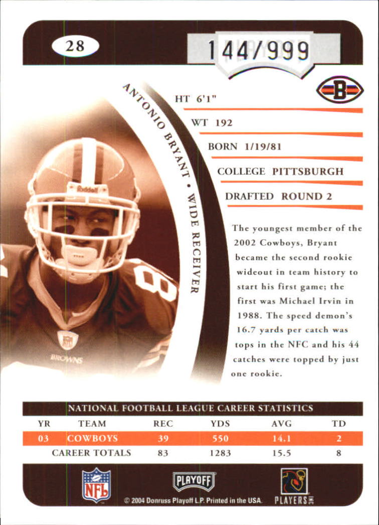 A9653- 2004 Playoff Prime Signatures FB #s 1-100 -You Pick- 15+ FREE US SHIP - Picture 19 of 43