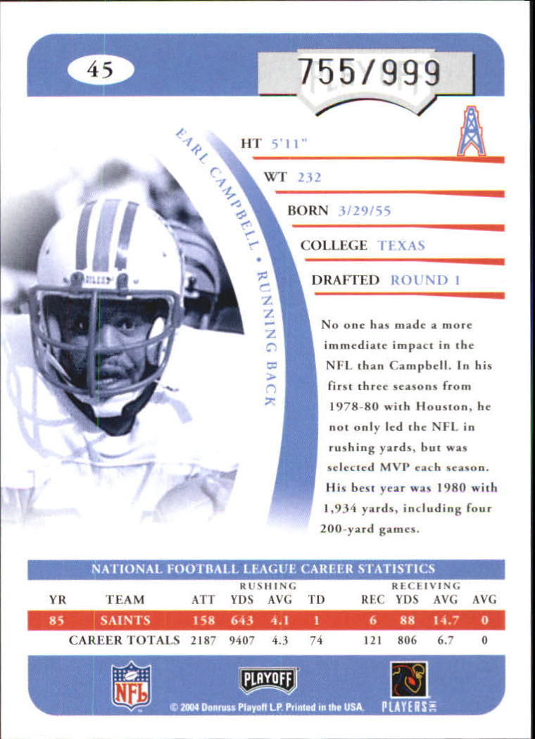 A9653- 2004 Playoff Prime Signatures FB #s 1-100 -You Pick- 15+ FREE US SHIP - Picture 25 of 43