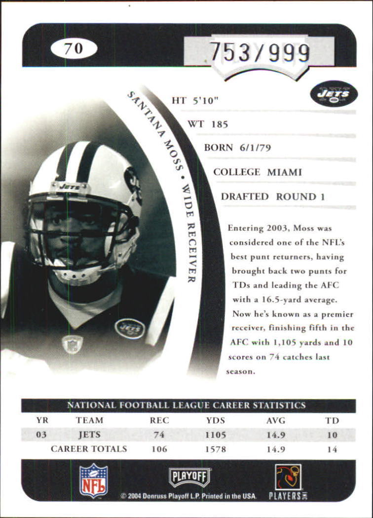 A9653- 2004 Playoff Prime Signatures FB #s 1-100 -You Pick- 15+ FREE US SHIP - Picture 35 of 43