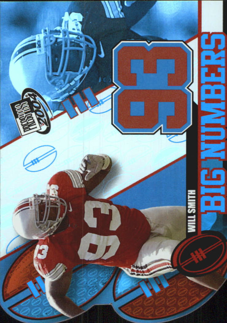 2004 Press Pass Big Numbers #BN23 Will Smith