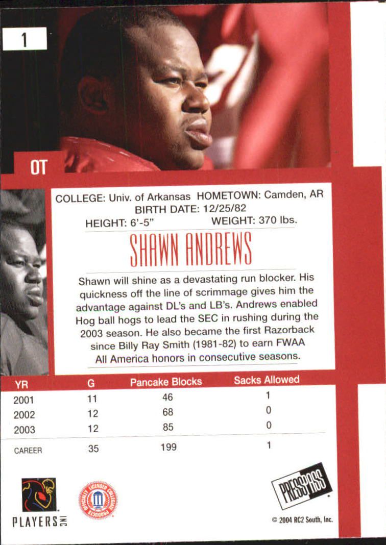 2004 Press Pass SE Football "Main Set" Base Cards - Picture 3 of 79