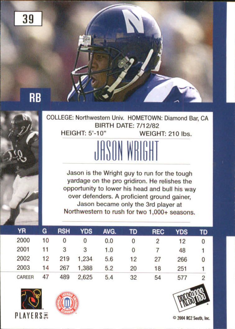 2004 Press Pass SE Football "Main Set" Base Cards - Picture 79 of 79