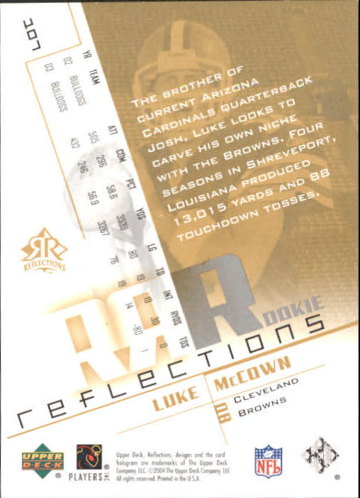 B3210- 2004 Reflections FB Rookies Stars Inserts -You Pick- 15+ FREE US SHIP - Picture 5 of 116