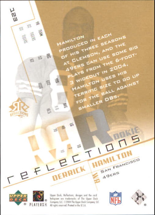B3210- 2004 Reflections FB Rookies Stars Inserts -You Pick- 15+ FREE US SHIP - Picture 11 of 116