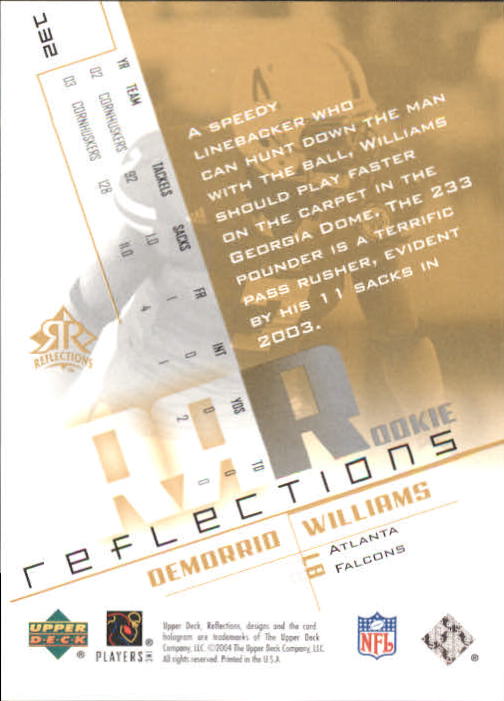 B3210- 2004 Reflections FB Rookies Stars Inserts -You Pick- 15+ FREE US SHIP - Picture 19 of 116