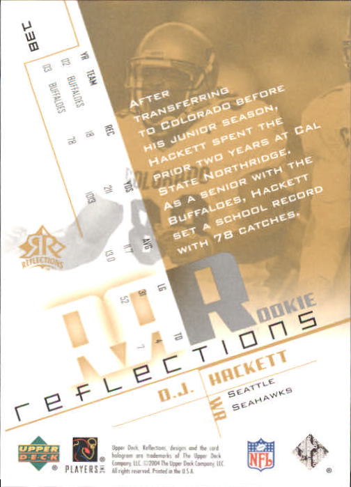 B3210- 2004 Reflections FB Rookies Stars Inserts -You Pick- 15+ FREE US SHIP - Picture 25 of 116