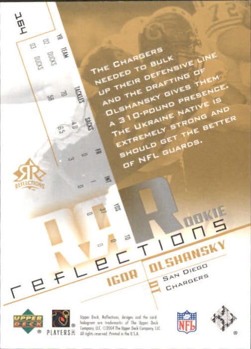 B3210- 2004 Reflections FB Rookies Stars Inserts -You Pick- 15+ FREE US SHIP - Picture 35 of 116