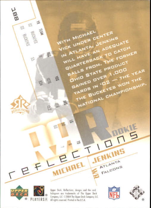 2004 Reflections #187 Lee Evans/450 RC back image