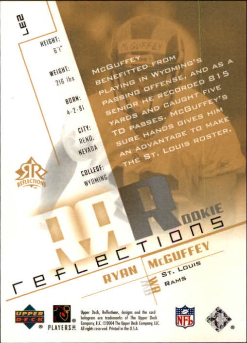 B3210- 2004 Reflections FB Rookies Stars Inserts -You Pick- 15+ FREE US SHIP - Picture 52 of 116