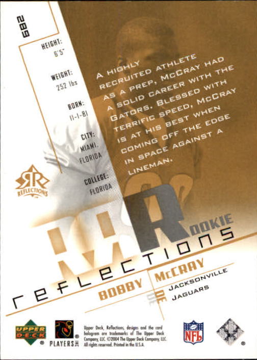 B3210- 2004 Reflections FB Rookies Stars Inserts -You Pick- 15+ FREE US SHIP - Picture 74 of 116