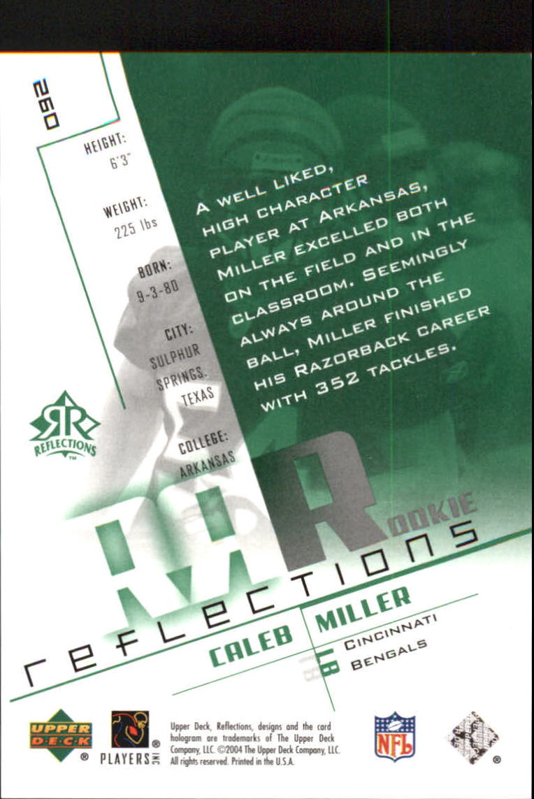 B3210- 2004 Reflections FB Rookies Stars Inserts -You Pick- 15+ FREE US SHIP - Picture 95 of 116