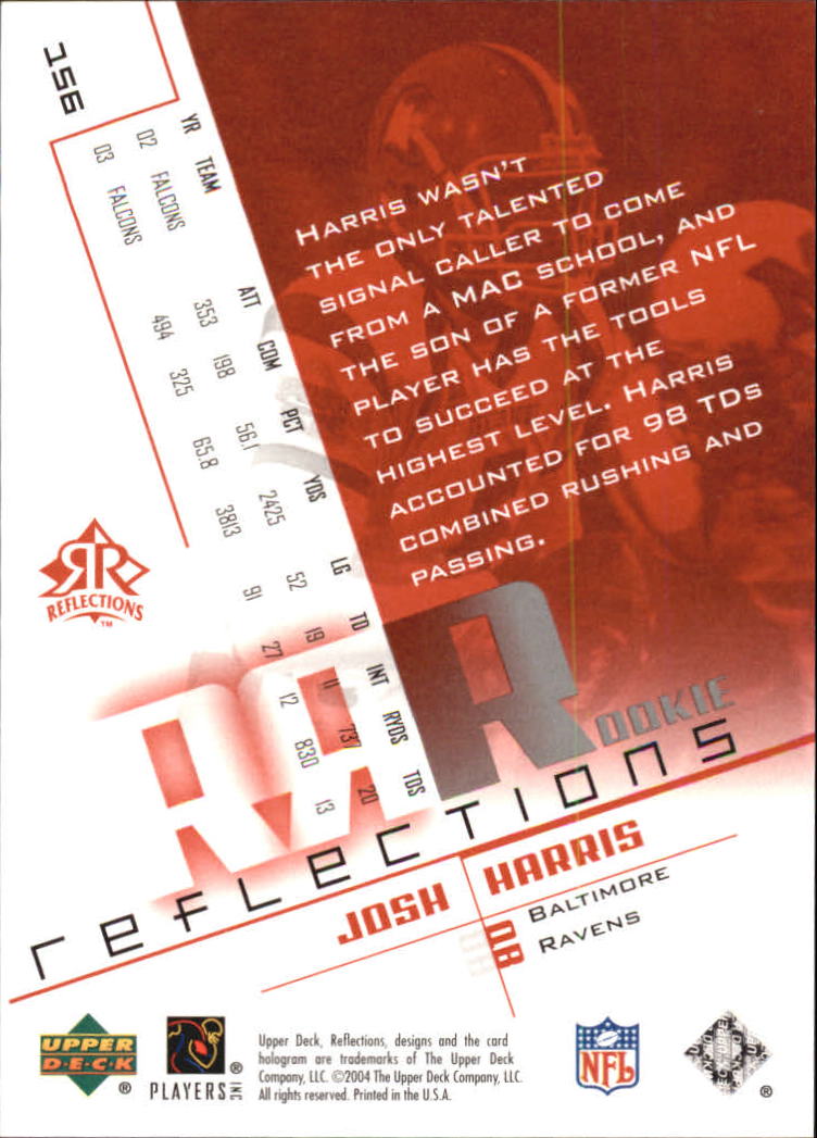 B3210- 2004 Reflections FB Rookies Stars Inserts -You Pick- 15+ FREE US SHIP - Picture 109 of 116