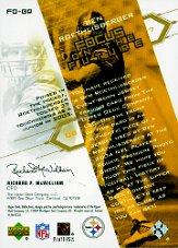 2004 Reflections Focus on the Future Jerseys Gold #FOBR Ben Roethlisberger back image