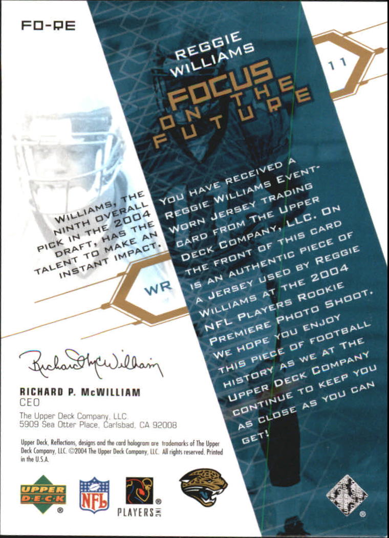 B3210- 2004 Reflections FB Rookies Stars Inserts -You Pick- 15+ FREE US SHIP - Picture 90 of 116