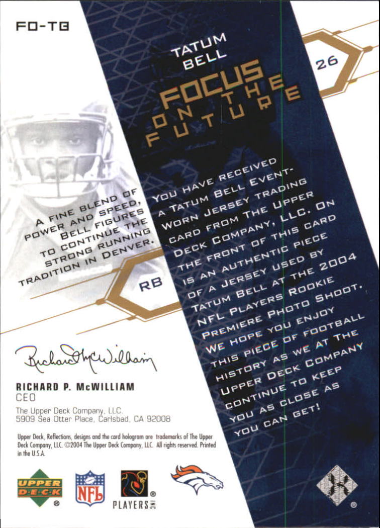 B3210- 2004 Reflections FB Rookies Stars Inserts -You Pick- 15+ FREE US SHIP - Picture 92 of 116